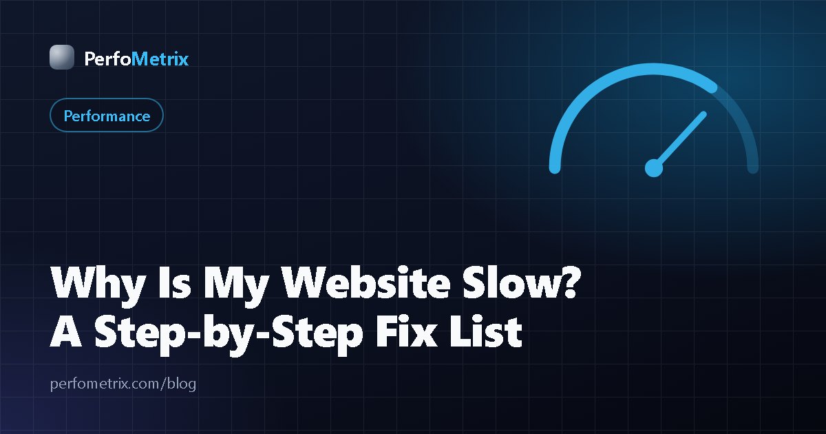 Cover with the article title next to a snail on a loading bar with a wrench beside it, in amber on a dark background